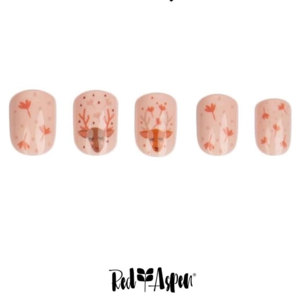 Red Aspen Oh Deer, Alexis 🦌 🍂 Nail Dashes,PressOns, Accent/Value Kit✨ - Picture 2 of 9